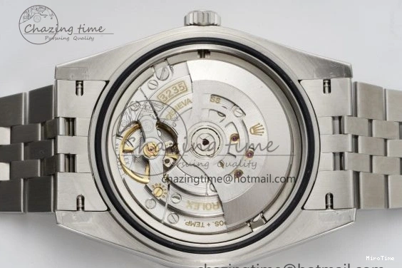 MiroTime 0415 TopPick DateJust 41 SS JDF 904L Steel Blue Textured Dial on Jubilee Bracelet VR3235 V 2235